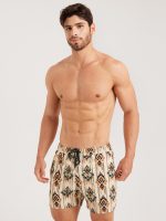 Hapnix® - Men's Khaki 5" Swim Trunks - Image 4
