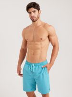 Hapnix® - Men's Solid 7" Swim Trunks