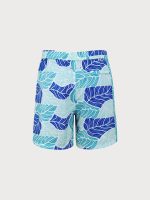 Blue Contrast Beach Men's 7" Swimming Trunks - Image 2