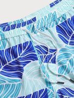 Blue Contrast Beach Men's 7" Swimming Trunks - Image 4