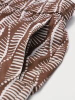 Brown Spiral 7" Crossover Swim Trunks - Image 5