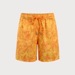 The Yellow Floral Beach Men's 7" Swimming Trunks