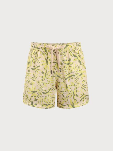 The Banana Leaves Beach Men's 5" Swimming Trunks