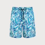 The Blue Leaves Beach Men's 7" Swimming Trunks