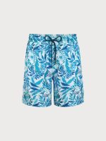 The Blue Leaves Beach Men's 7" Swimming Trunks