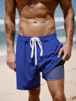 Hapnix® - The Blue Men's 7" Swim Trunks - Image 5