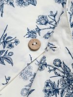 Men's Blue Floral Print Casual T-Shirt - Image 5