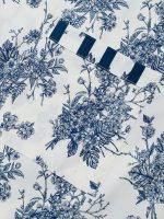 Men's Blue Floral Print Casual T-Shirt - Image 4