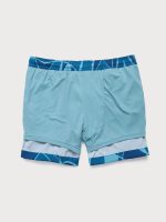 The Blue Geometric Men's 5" Swimming Trunks - Image 3