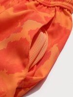 Orange Print Beach Men's 7" Swimming Trunks - Image 5