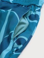 The Blue Geometric Men's 5" Swimming Trunks - Image 5
