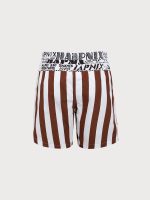 Hapnix® - The Coffee Stripe Men's 7" Swim Trunks - Image 6