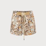 Hapnix® - Orange Floral Men's 5" Swim Trunks