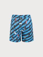 Hapnix® - The Blue Black Men's 7" Swim Trunks - Image 7