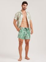 Hapnix® - The Green Rift Men's 5" Swim Trunks - Image 6