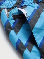 Hapnix® - The Blue Black Men's 7" Swim Trunks - Image 8