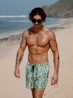 Hapnix® - The Green Rift Men's 5" Swim Trunks - Image 4