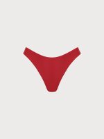 ECONYL® Red Low Waisted Bikini Bottom - Image 6