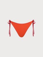 ECONYL® Red Reversible Tie Bikini Bottom - Image 10