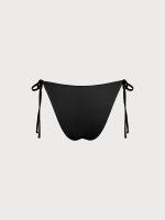 ECONYL® Black Tie Bikini Bottom - Image 7