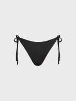 ECONYL® Black Tie Bikini Bottom - Image 6