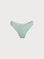 Cyan Solid Low Waisted Bikini Bottom - Image 6