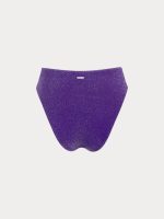 Purple Solid Lurex Bikini Bottom - Image 6