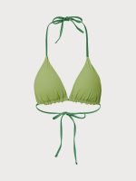 Halter Reversible Bikini Top-Green - Image 9
