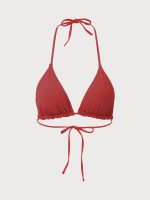 Halter Reversible Bikini Top-Red - Image 11