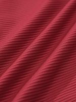 Red Contrast V Notch Plus Size Bikini Top - Image 9