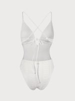 Textured Cutout One Piece Swimwear - Image 11