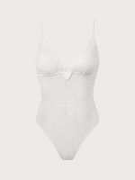 Textured Cutout One Piece Swimwear - Image 10