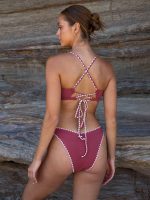 Tie Back Scoop Bikini Top - Image 9