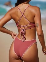 Tie Back Scoop Bikini Top - Image 3