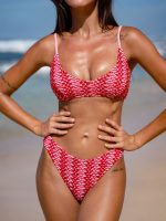Red Crochet Bikini Bottom - Image 3