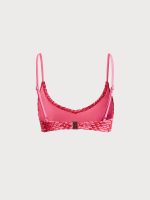 Red Striped Crochet Bikini Top - Image 7