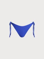 Blue Solid Tie Bikini Bottom - Image 6