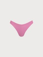 Pink Solid Bikini Bottom - Image 5