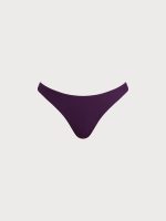 Dark Purple Natural Waisted Bikini Bottom - Image 6