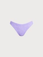 Purple Jacquard Bikini Bottom - Image 15