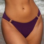 Purple O-Ring Bikini Bottom