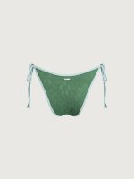 Dark Green Contrast Tie Bikini Bottom - Image 6
