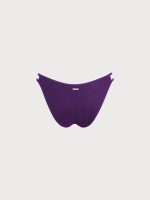 Purple Cutout Bikini Bottom - Image 7