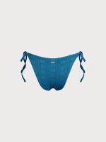 Blue Jacquard Tie Bikini Bottom - Image 6