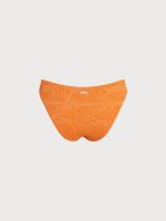 Orange Textured O-Ring Bikini Bottom - Image 8