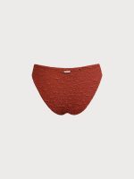 Orange O-Ring Textured Bikini Bottom - Image 7