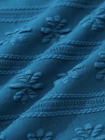 Blue Jacquard High Cut Bikini bottom - Image 8