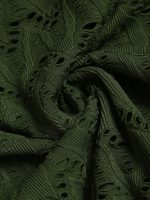 Dark Green Textured Tie Bikini Bottom - Image 9