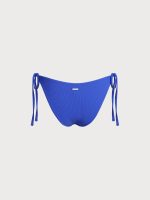 Blue Solid Tie Bikini Bottom - Image 7
