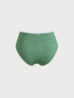 Dark Green Contrast Plus Size Bikini Bottom - Image 7